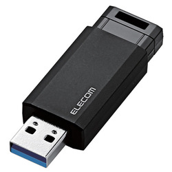 USBメモリ/USB3.1 Gen1/ノック式/オートリターン機能/8GB/ブラック(MF-PKU3008GBK)