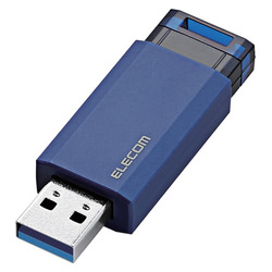 USB3.1（Gen1）対応　ノック式USBメモリ　16GB　ブルー  MF-PKU3016GBU 1個
