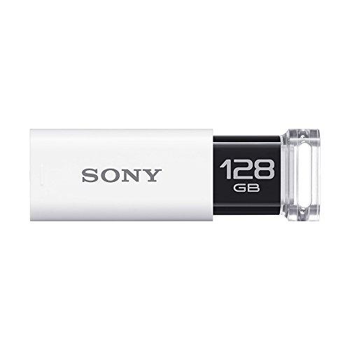 USB3.0対応 ノックスライド式USBメモリー ポケットビット 128GB ホワイト キャップレス(USM128GU W)