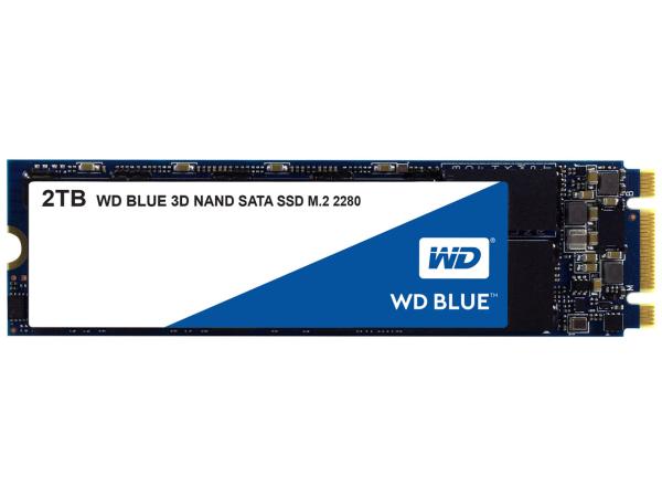 WD Blue SSD SATA6Gb/s 2TB M.2 2280 3DNAND(WDS200T2B0B) WESTERN DIGITAL