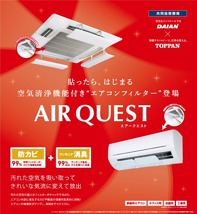 エア-クエスト AQ1-01-02 (38cmx x 80cm) 2枚入り/パックDS-OTHAQ1-01-02