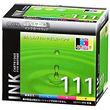 01-4186 uU[ LC111-4PK݊(4FpbN) INK-B111B-4P OHM I[d@