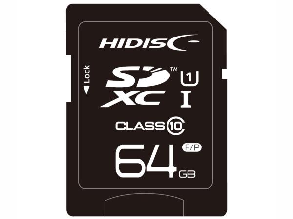  HIDISC SDXCJ[h 64GB CLASS10 UHS-1Ή vP[Xt HDSDX64GCL10UIJP3