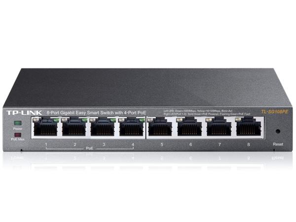 TP-Link XCb`Onu PoE MK8|[g PoE I[gMDI/MDI-X 5Nۏ TL-SG108PE