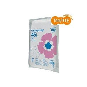 TANOSEE ゴミ袋エコノミー乳白半透明 45L 1セット（1000枚：100枚×10パック） TANOSEE ゴミ袋エコノミー乳白半透明 45L 1セット（1000枚：100枚×10