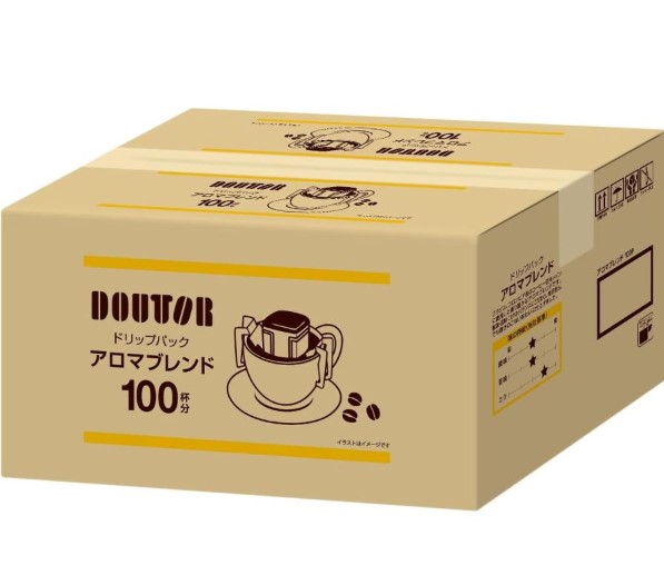  ドトールコーヒー ドリップパック まろやかブレンド 6.5g 1箱(100袋)(3067)