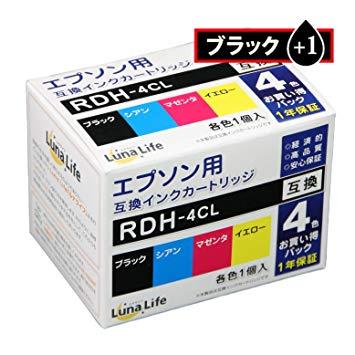 Gv\p ݊CNJ[gbW EPSON RDH-4CL 4{pbN R[_[ ubN1{܂t  LN EP RDH/4P BK+1