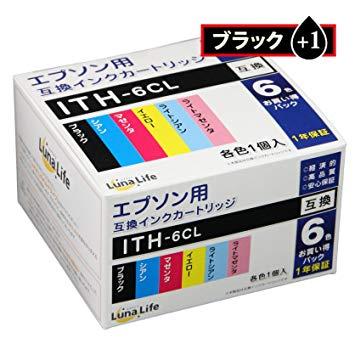 Gv\p ݊CNJ[gbW EPSON ITH-6CL 6{pbN C`E ubN1{܂t i LN EP ITH/6P BK+1