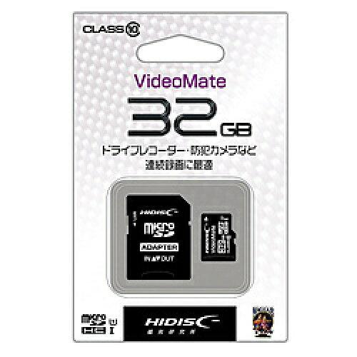 HIDISC microSDHCJ[h 32GB CLASS10 UHS-I HDMCSDH32GCL10VM