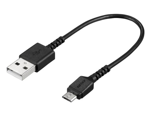BU2AMBS01BK USB2.0 A to microBo[ubVXP[u0.1m(BU2AMBS01BK)