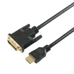  HDMI-DVI変換ケーブル 1.0m フルHD対応 金メッキ端子 HDDV10-162BK(HDDV10-162BK)