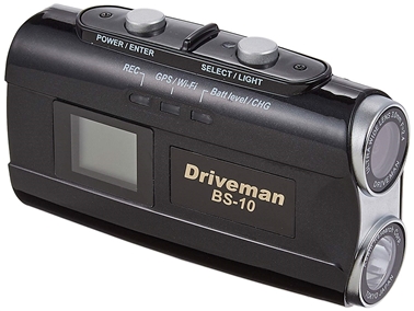  BS10B バイク用ドライブレコーダー Driveman BS-10B ブラック [バイク用 /スーパーHD・3M(300万画素) /GPS対応]