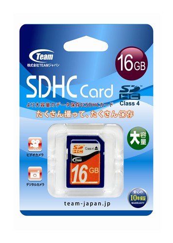 TG016G0SD24X [16GB] SDHCJ[h 16GB Class4(TG016G0SD24X) Team