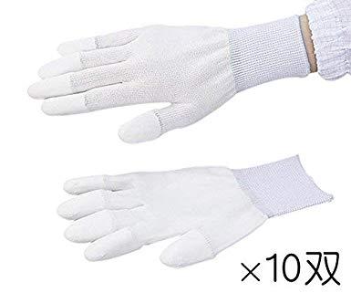 アズピュア PUコートクール手袋 指先コート L 10双1-3914-02 アズワン