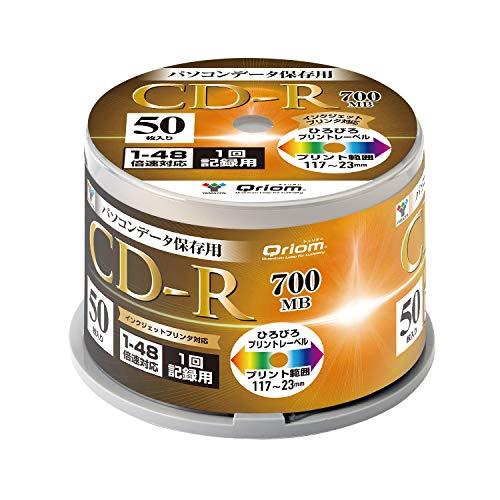 Qriom QCDR-D50SP f[^pCD-R 700MB 48{L^Ή XshP[X50P YAMAZEN