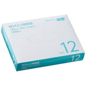 TANOSEE BOX入り規格袋 半透明 No.12 0.007×230×340mm 1箱(400枚)