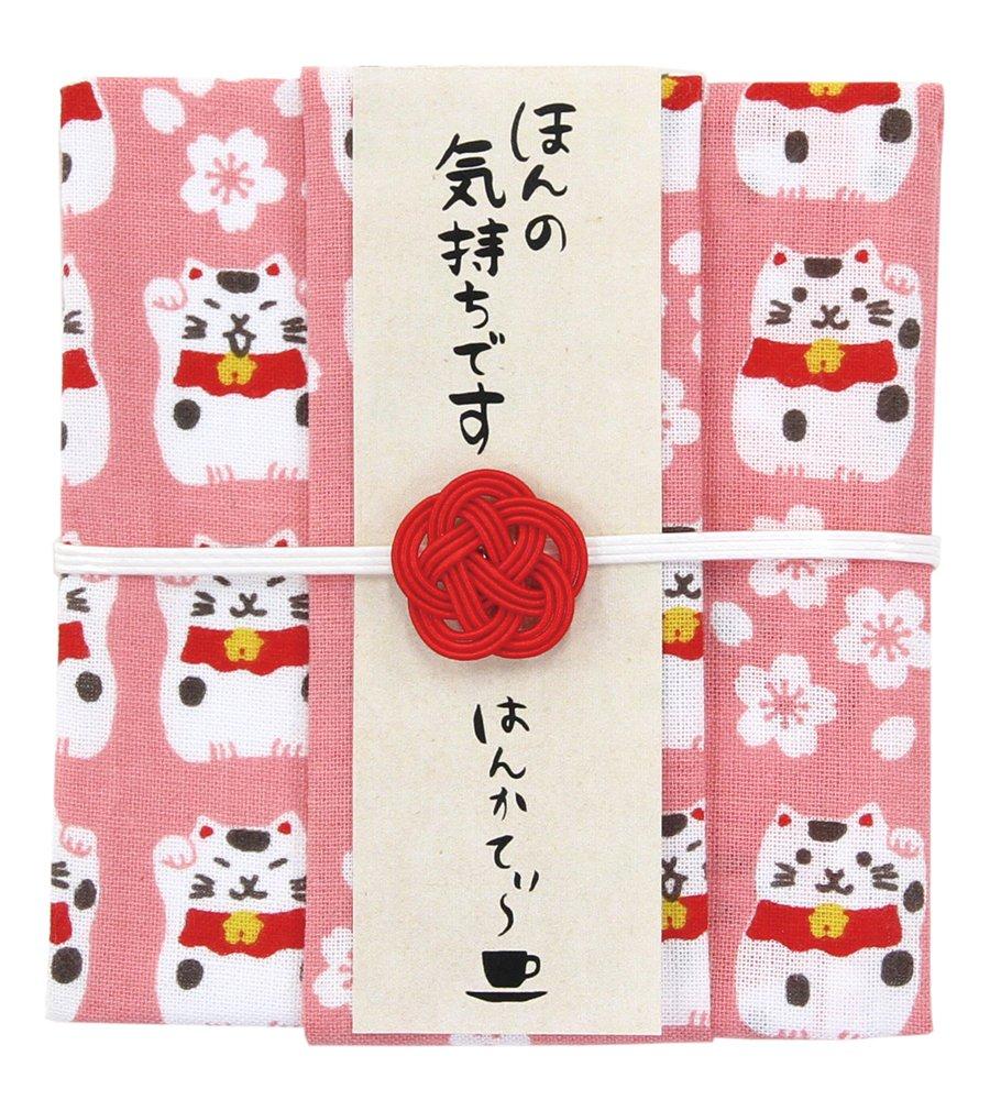  和布華 はんかてぃ～ 紅茶とハンカチのプチギフト (招き猫/アップルティー)THT-102