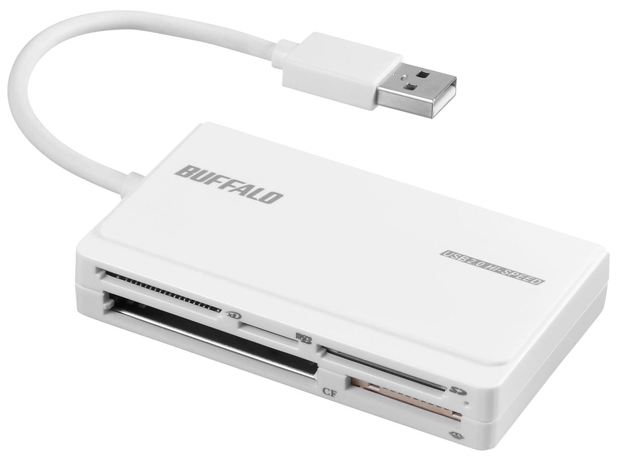 BSCR500U2WH USB2.0 }`J[h[_[ UHS-IΉ zCg(BSCR500U2WH) BUFFALO obt@[