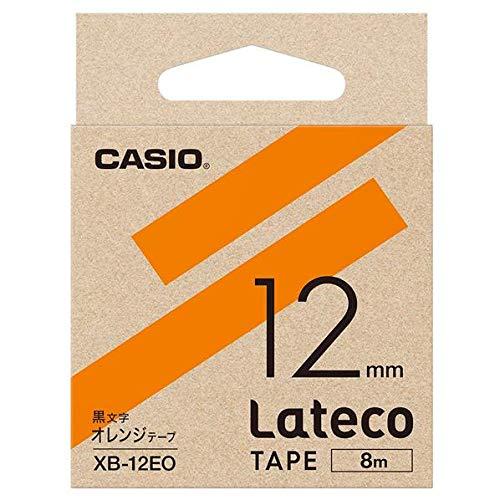 カシオ XB12EO ラベルライターテープ オレンジ(XB-12EO)