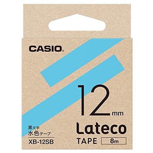 カシオ XB12SB ラベルライターテープ 水色(XB-12SB)
