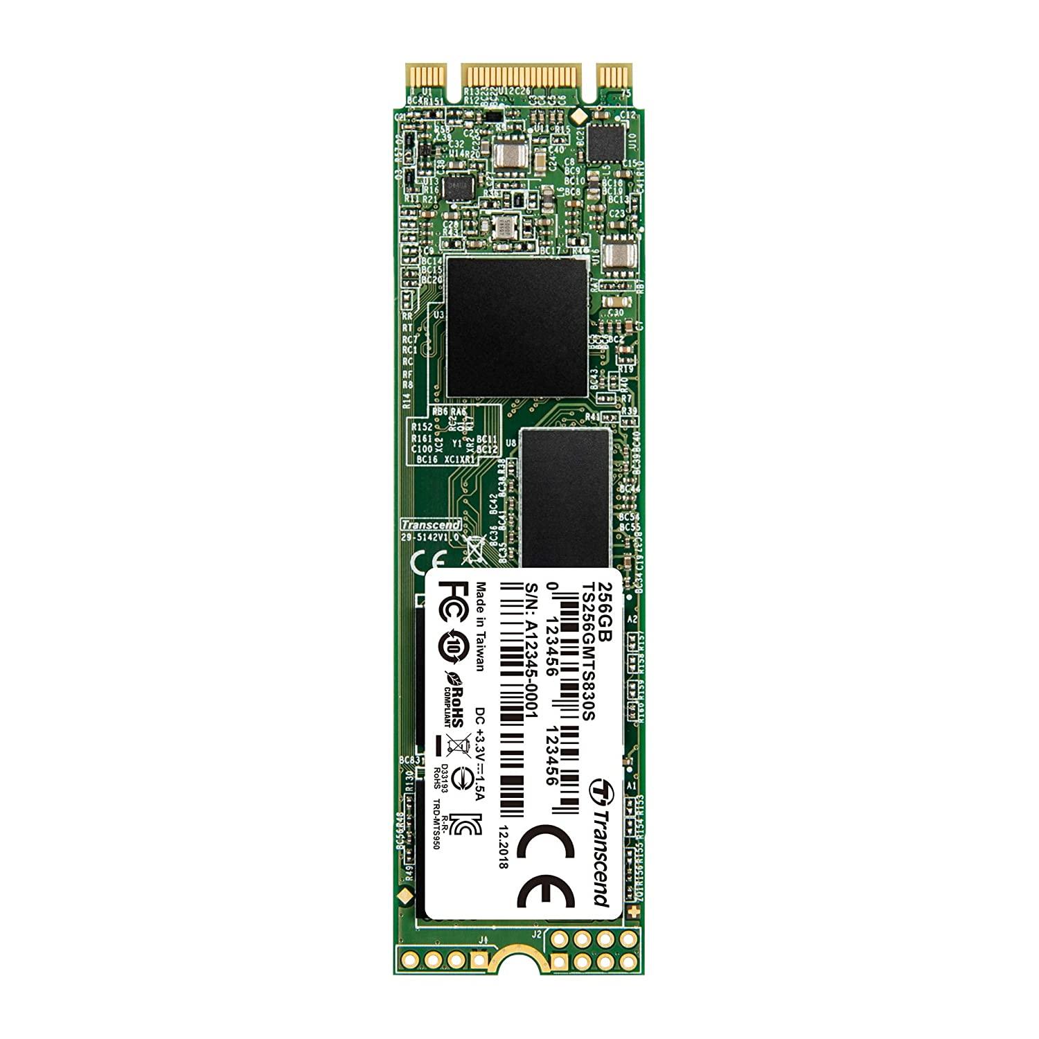 256GB M.2 2280 SSD SATA3 B+M Key TLC(TS256GMTS830S) gZhWp