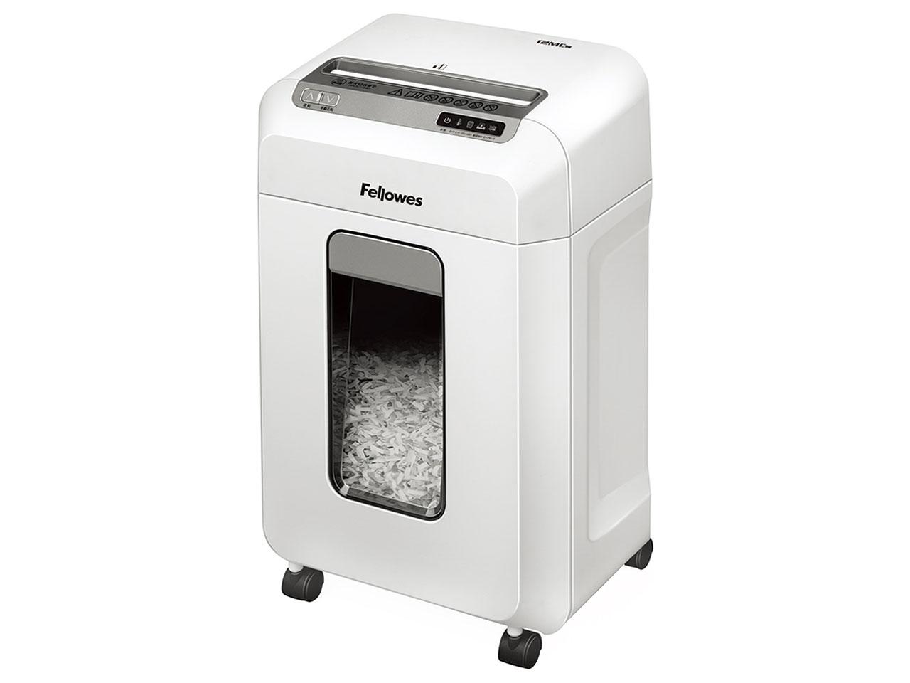 12MCS 電動デスクサイドシュレッダー クロスカット 最大幅:A4 11枚～50枚 21L～30L ホッチキス可 ホワイト