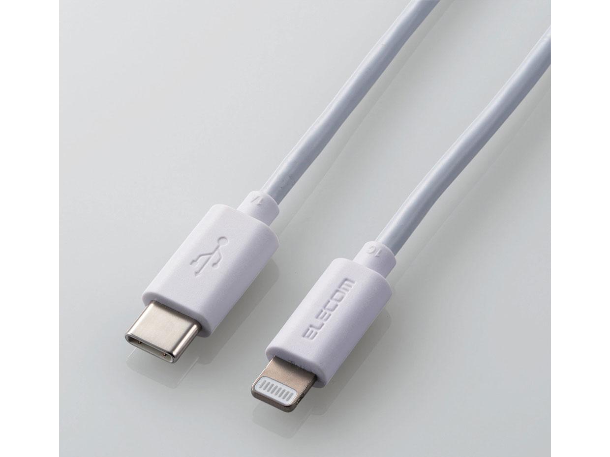 USB C-LightningP[u/X^_[h/1.0m/zCg MPA-CL10WH(MPA-CL10WH) ELECOM GR