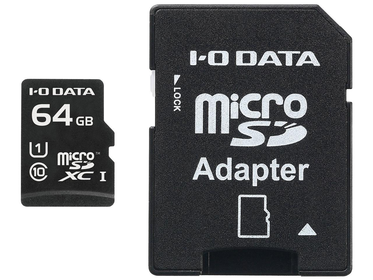 UHS-I UHS Xs[hNX1ΉmicroSD(SDϊA_v^t) 64GB(MSDU1-64GR)