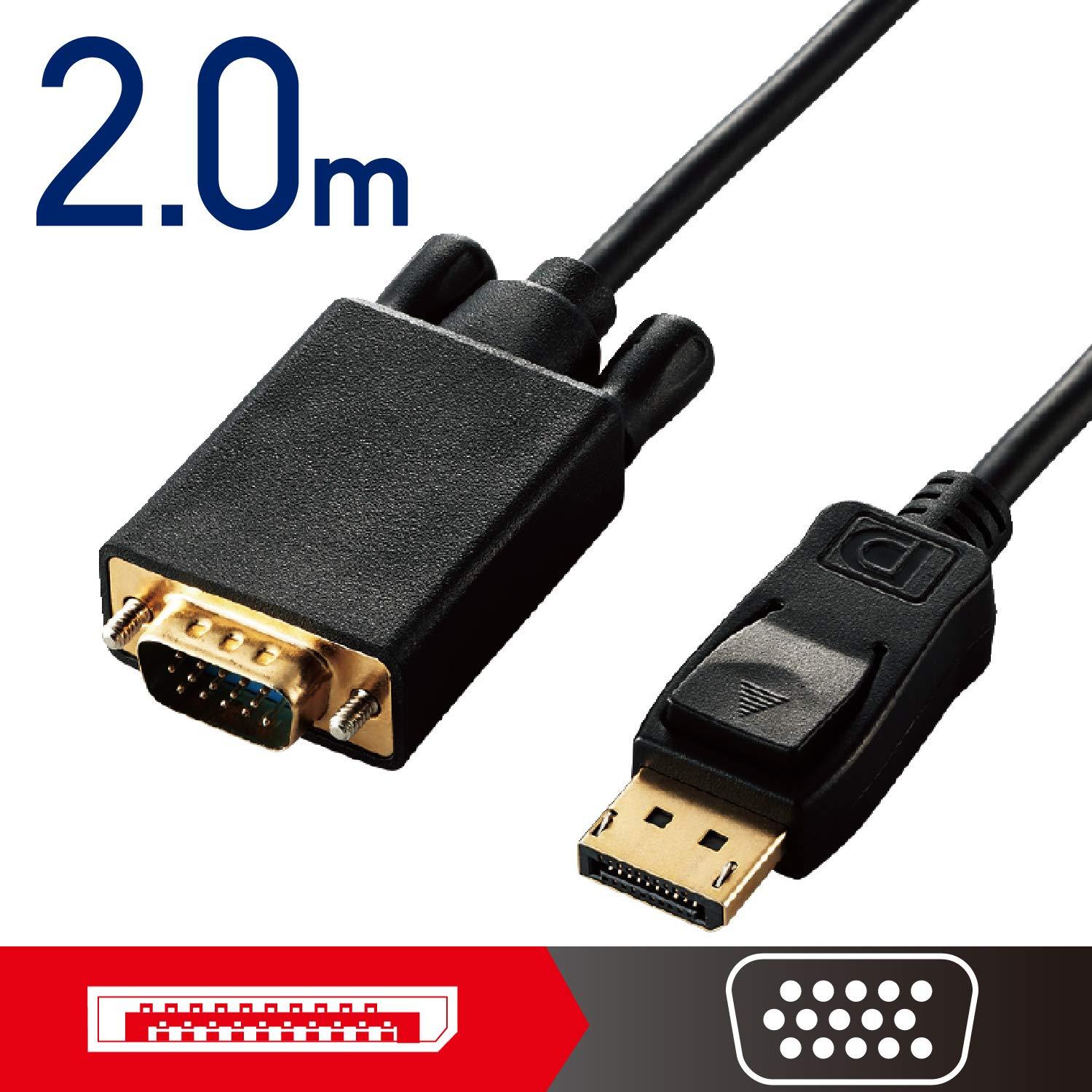 ϊP[u/DisplayPort-VGA/2.0m/ubN CAC-DPVGA20BK(CAC-DPVGA20BK)