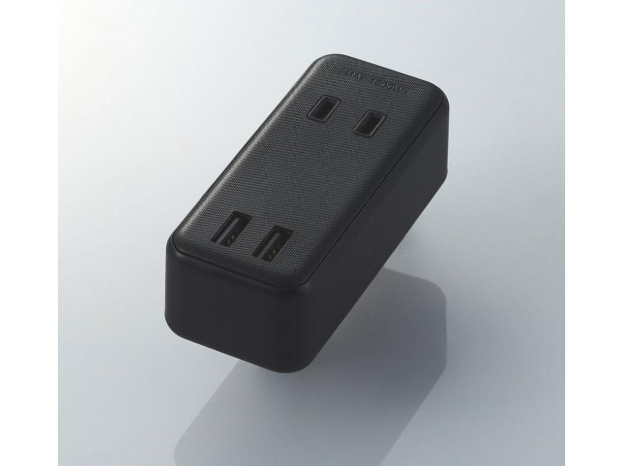 USB^bv/USBX~2/AC~2/}/P[u/2.4A/ubN(MOT-U07-22BK)