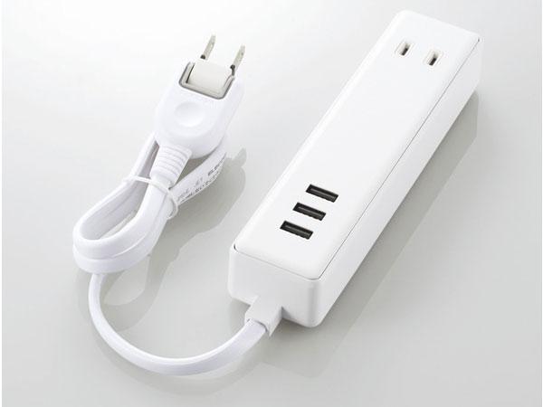USB^bv/USBX~3/AC~2/P[u60cm/3.4A/zCg(MOT-U10-2306WH)