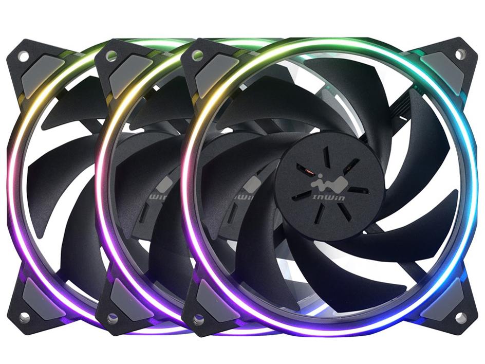 ECJOY!】 IN WIN INWIN 120mm ARGB対応 PCケースファン Sirius Pure[FN-ASP120-1PK ]【特価￥1,624】