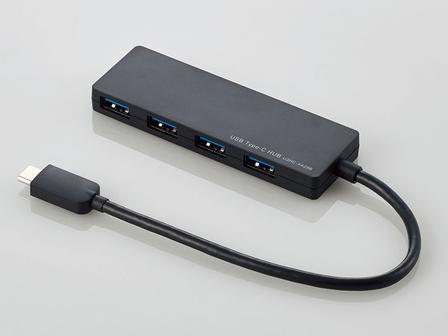 USB3.1(Gen1)HUB/Type-C/AX4|[g/oXp[/15cm/ubN(U3HC-A429BBK)