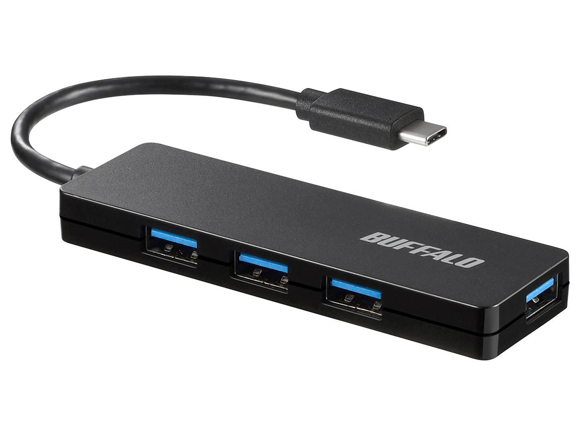 USB3.1(Gen1)TypeC 4|[g oXp[nu ubN(BSH4U120C1BK) BUFFALO obt@[