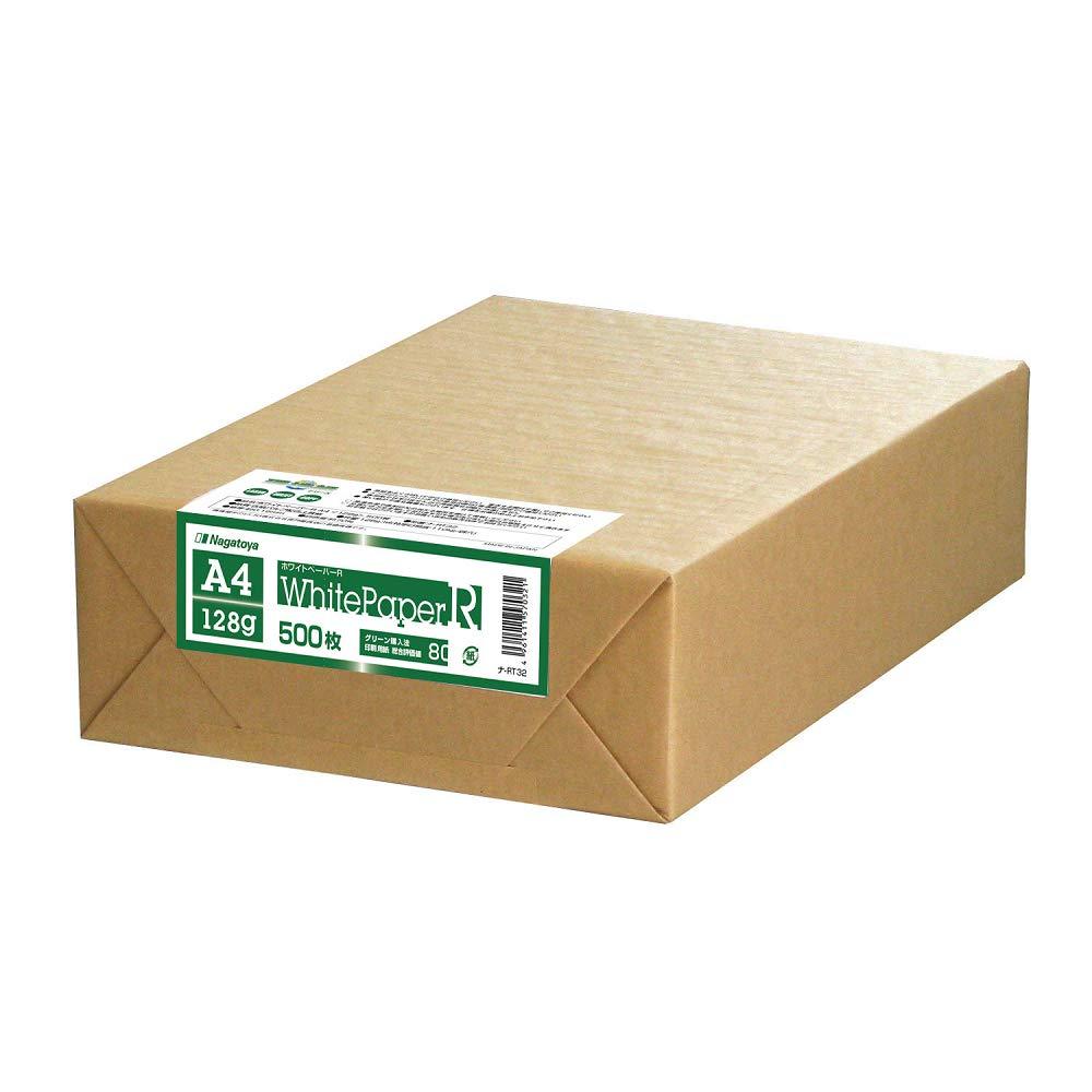 ECJOY!】 長門屋商店 ホワイトペーパーR(グリーン購入法適合) ナ-RT32 A4 特厚口 500枚 (1417973)【特価￥2,764】