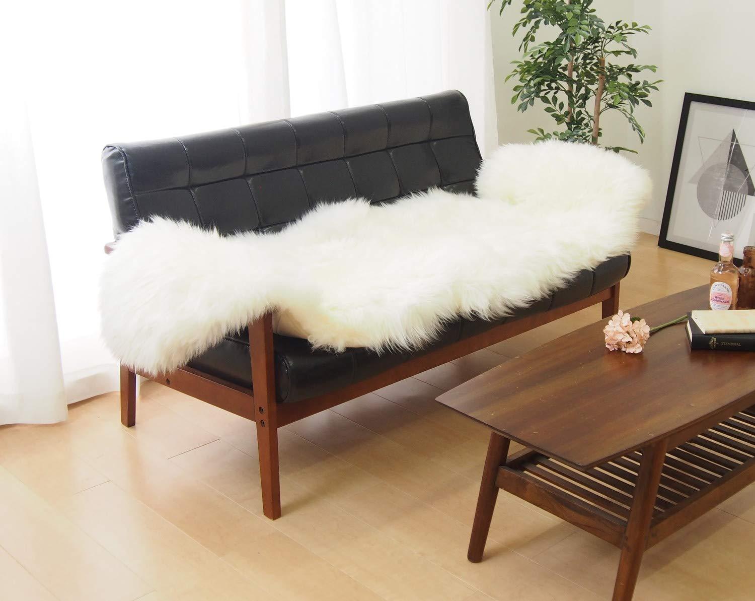 ムートンフリース M-511-F 約60×180cm 1459225 WH 240619347