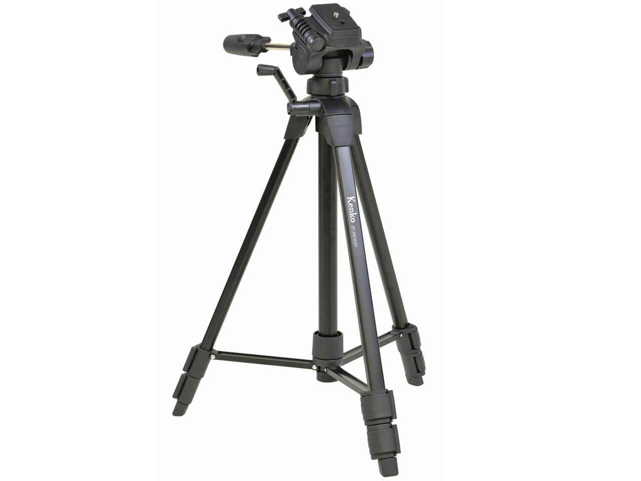Kenko 三脚 ZF-300WSH スマホホルダー付き 3段 クイックシュー式 最大搭載重量2kg 520215