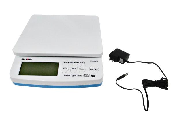 簡易デジタルはかり 最小表示1g 最大30Kg 取引証明以外用 GTDS-30K