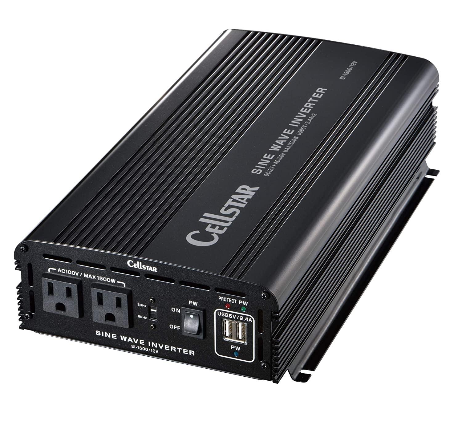 ECJOY!】 セルスター(CELLSTAR) セルスター 24V用 正弦波インバーター SI-1500-24【特価￥86,121】