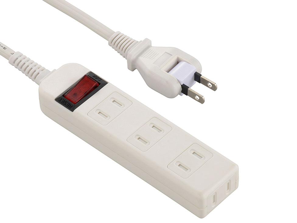 ECJOY!】 オーム電機 延長コード L型プラグ 3m HS-T13L1-W 白【単品】【特価￥779】