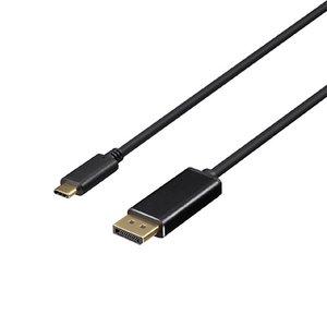 fBXvCϊP[u USB Type-C-DP 1m ubN(BDCDP10BK)
