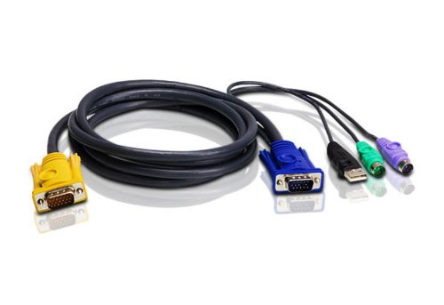  ATENWp 2L-5302UP USBEPS/2R{KVMP[u SPHD^Cv 1.8m (2L-5302UP)