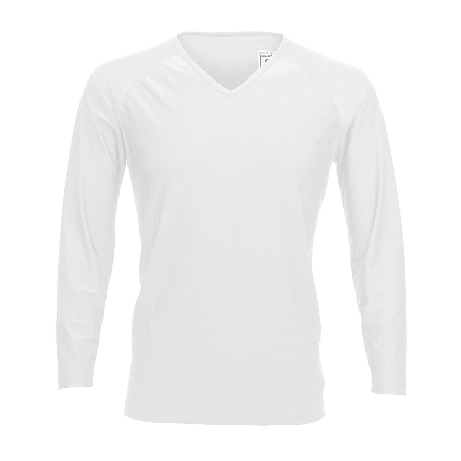 リベルタ 20_FTW_長袖Vネック/WHT(2XL)