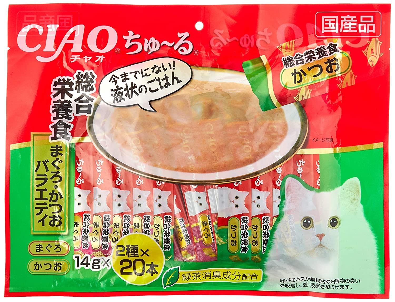 ECJOY!】 いなばペットフード ちゅーる総合栄養食鮪鰹バラエティ14g40本【特価￥2,087】