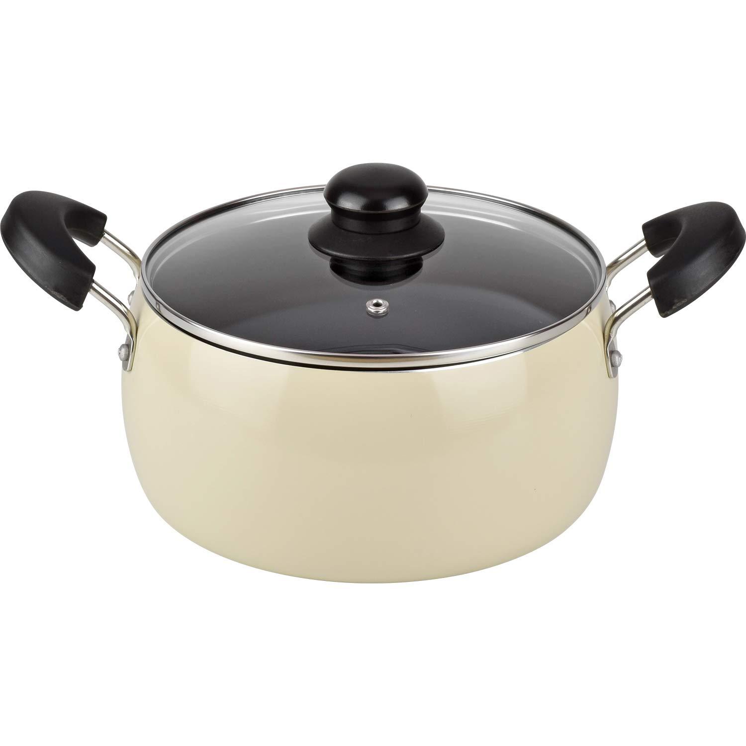 ECJOY!】 和平フレイズ(WAHEI FREIZ) 和平フレイズ 麺類にうってつけ! 吹きこぼれにくい 両手鍋 22cm (口径20cm) IH ・ガス対応 煮る 茹でる 炊飯 コロージュ RB-1706【特価￥3,080】
