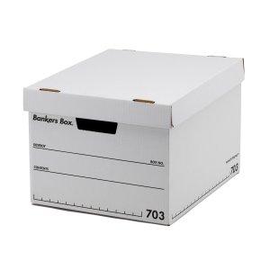 フェローズ バンカーズボックス 新703S A4サイズ 黒 3枚1セット 収納ボックス ふた付き 1005901