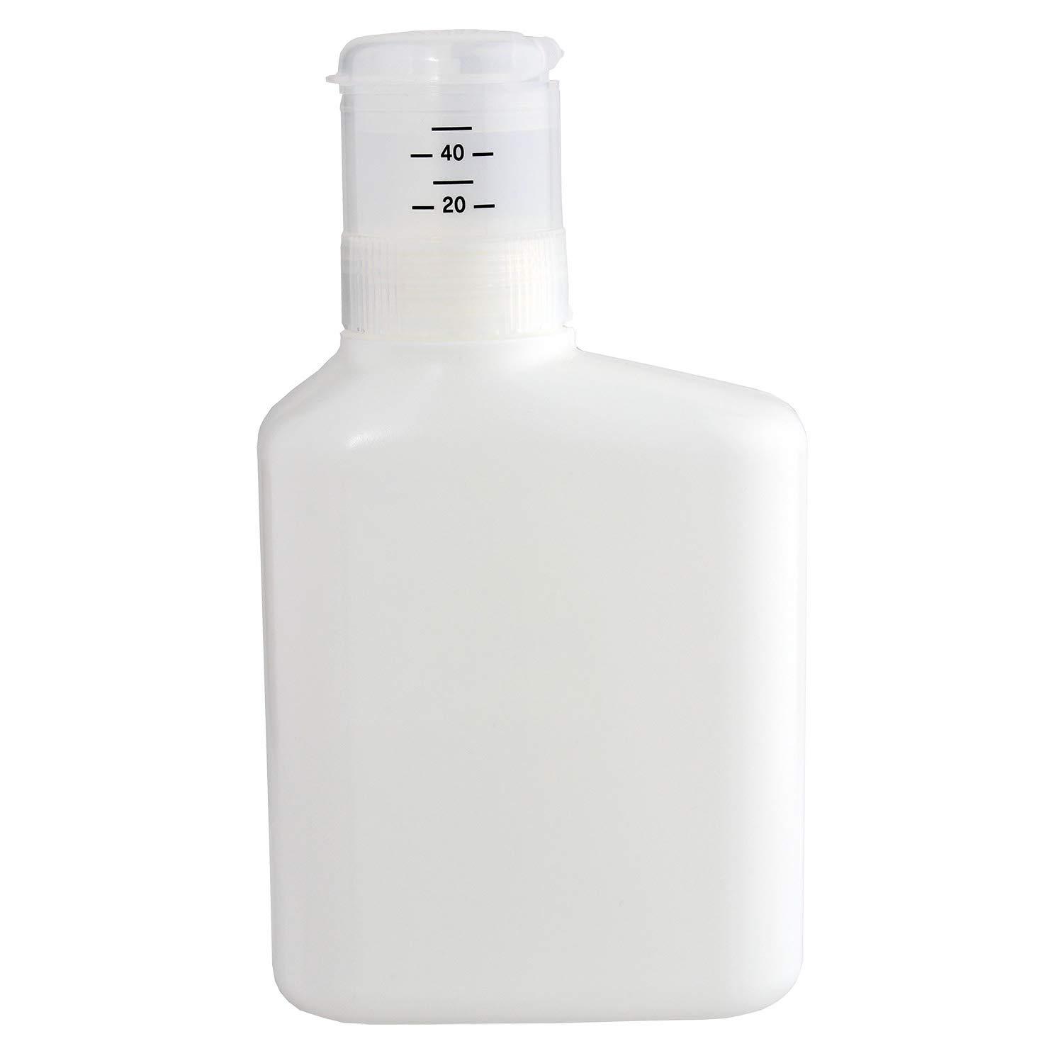 レック 押して計量 詰め替え 洗剤ボトル 1000ml (液体洗剤用) 無地 ホワイト デザインシール付き W00109
