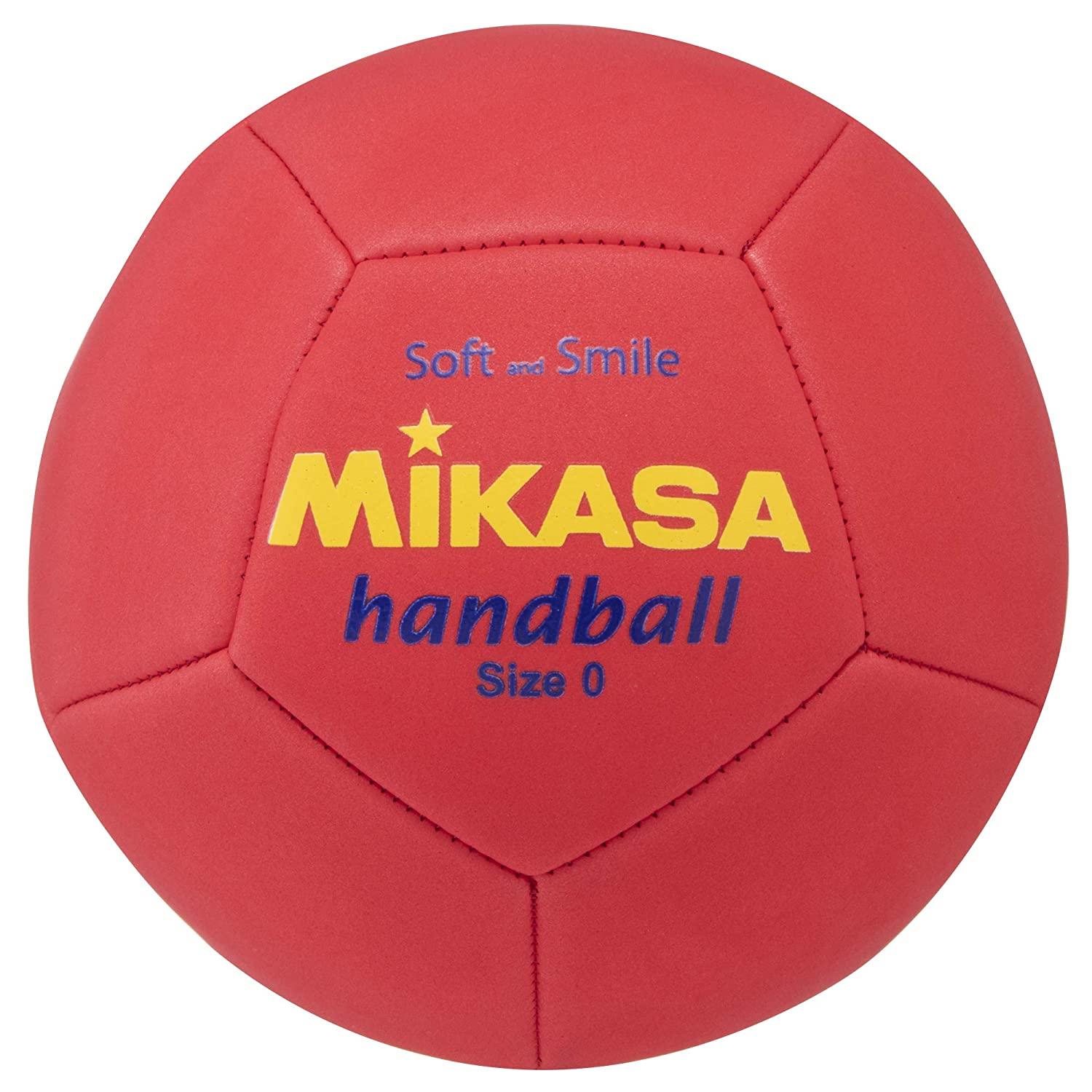  ミカサ(MIKASA)スマイルハンドボール 0号(直径15cm・レジャー用)マシン縫い レッド STPEH0-R