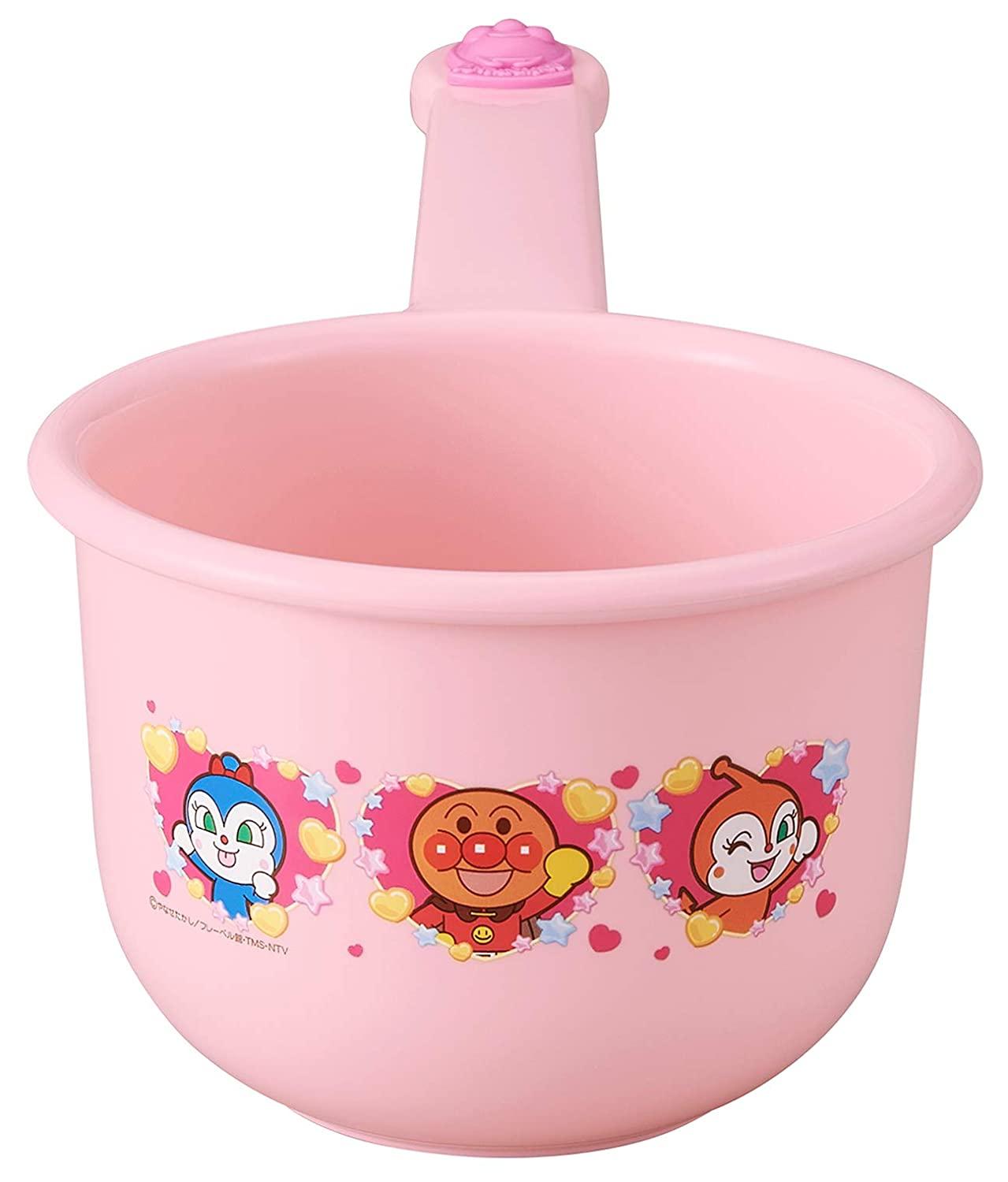 ECJOY!】 OSK アンパンマン 手おけ ピンク 直径12.6×23.9×H10.6cm 『それいけ! アンパンマン』  BA-11【特価￥1,391】