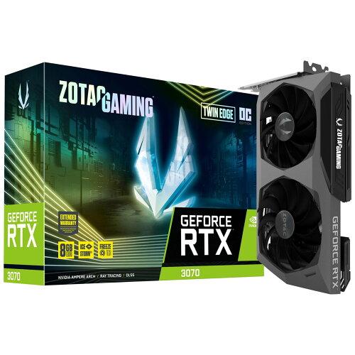 ZOTAC GAMING GeForce RTX 3070 Twin Edge OC   (ZTRTX3070TWINEDGEOC-8GBGDR6/ZT-A30700H-10P)